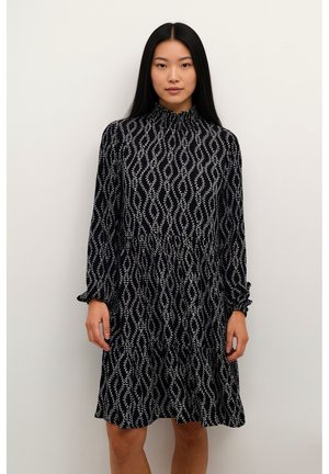 Kaffe AMBER - Denní šaty - black chalk print