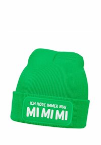 MoonWorks PATCH MIT SPRUCH MI AUFDRUCK - Beanie - grün
