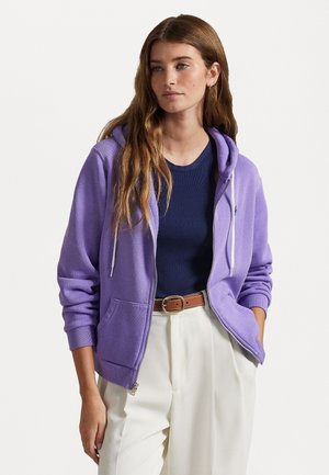 FLEECE FULL ZIP HOODIE - Cipzáras pulóver - hyacinth