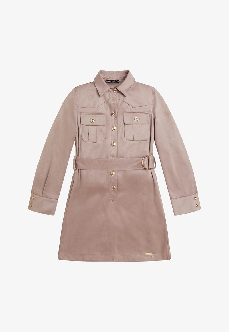 Guess LOGO-KNOPF - Abito a camicia - hellbraun
