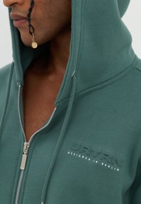 YOURTURN HEAVY ZIP HOODIE UNISEX - Felpa con zip - green
