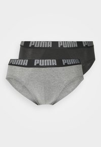 Unselected, dark grey melange/black