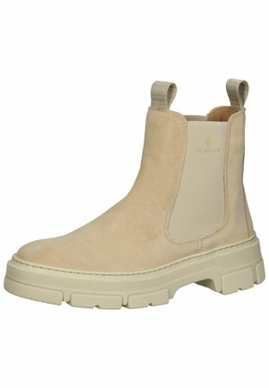 Plateaustiefelette - light beige