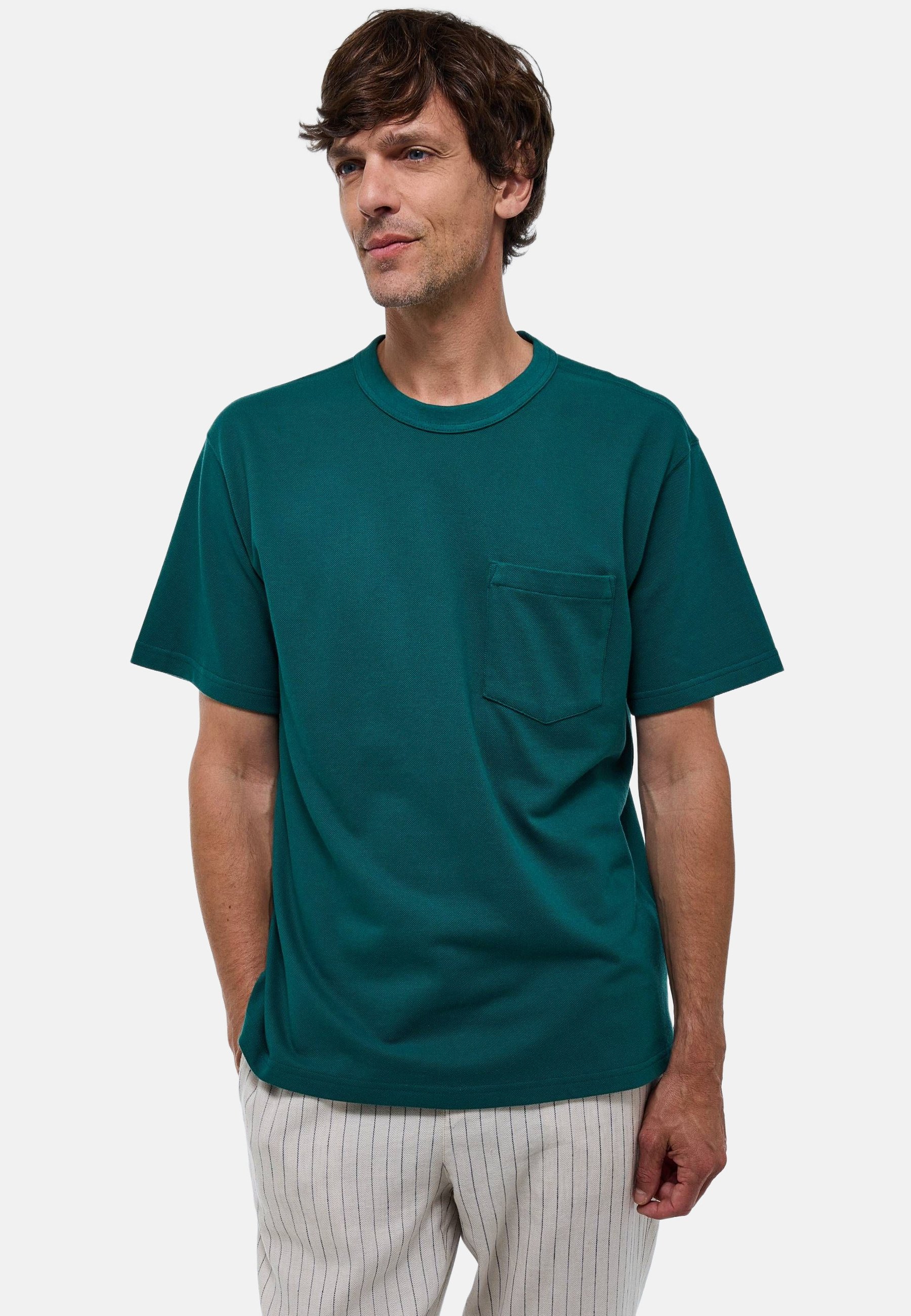 Monoprix T-shirt basique bayberry homme/vert foncé