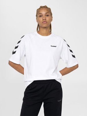 Hummel, HUMMEL HMLKEEPER CHEVRON W T-SHIRT S/S - T-shirts print - white