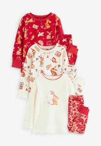 Next 3 PACK SET STANDARD - Komplet pidžame - red cream bunny