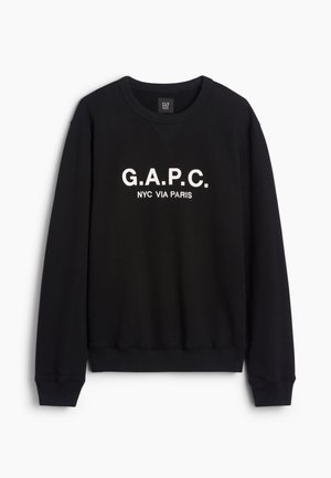 GAP, GAP X PARIS LOGO FLEECE CREW 400G - Суитшърт - black
