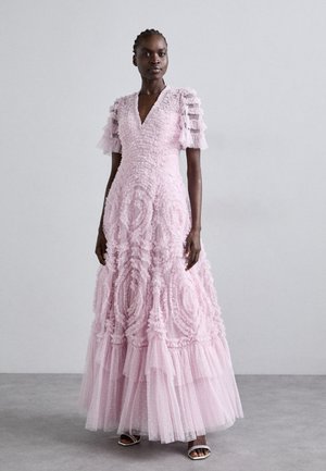 Needle & Thread VERITY RUFFLE VNECK GOWN - Iltapuku - mauve