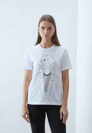Anna Field T-shirts med print - white
