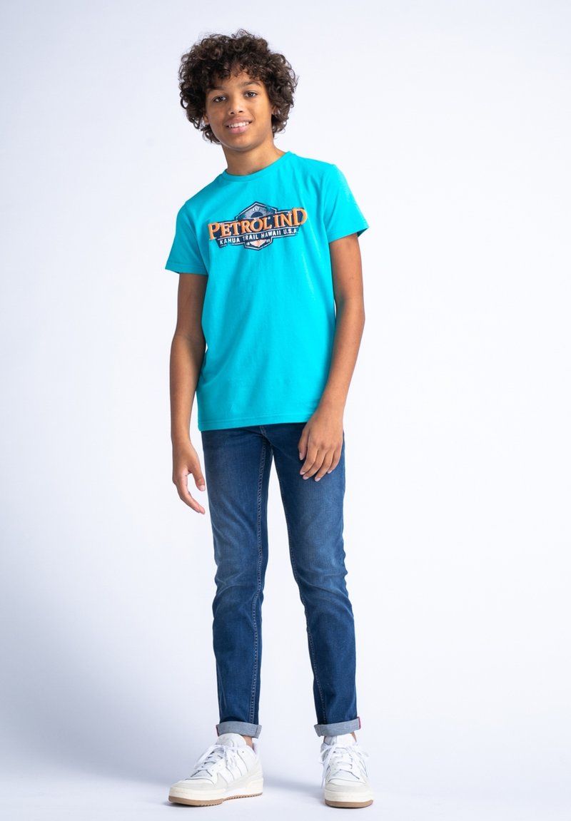 Petrol Industries Camiseta estampada - blue green