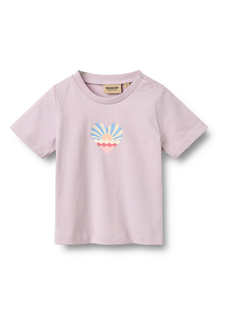 Wheat T-shirt print paars