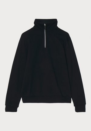 GCDS ESSENTIALS HALF ZIP - Sweatshirt - black