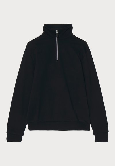 GCDS ESSENTIALS HALF ZIP - Felpa - black