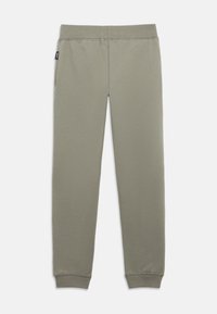 Lichtgroene sweatpants gemaakt van een zachte katoenmix, met een geribde tailleband en boorden, en zijzakken voor functionaliteit.