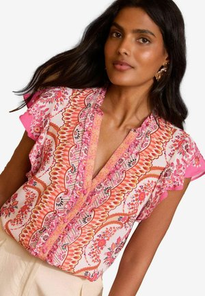 Love & Roses PETITE FIT - V-NECK FRILL SLEEVE  - Blouse - pink