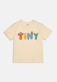 TINYCOTTONS PERFORMANCE TEE UNISEX - Camiseta estampada - vanilla