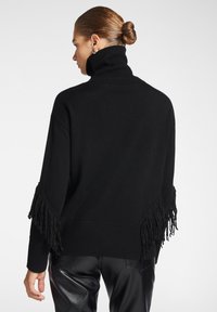 Elena Mirò CON FRANGE - Maglione - nero