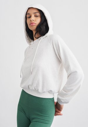 CHILL HOODY - Kapucnis pulóver - birch heather/white/black
