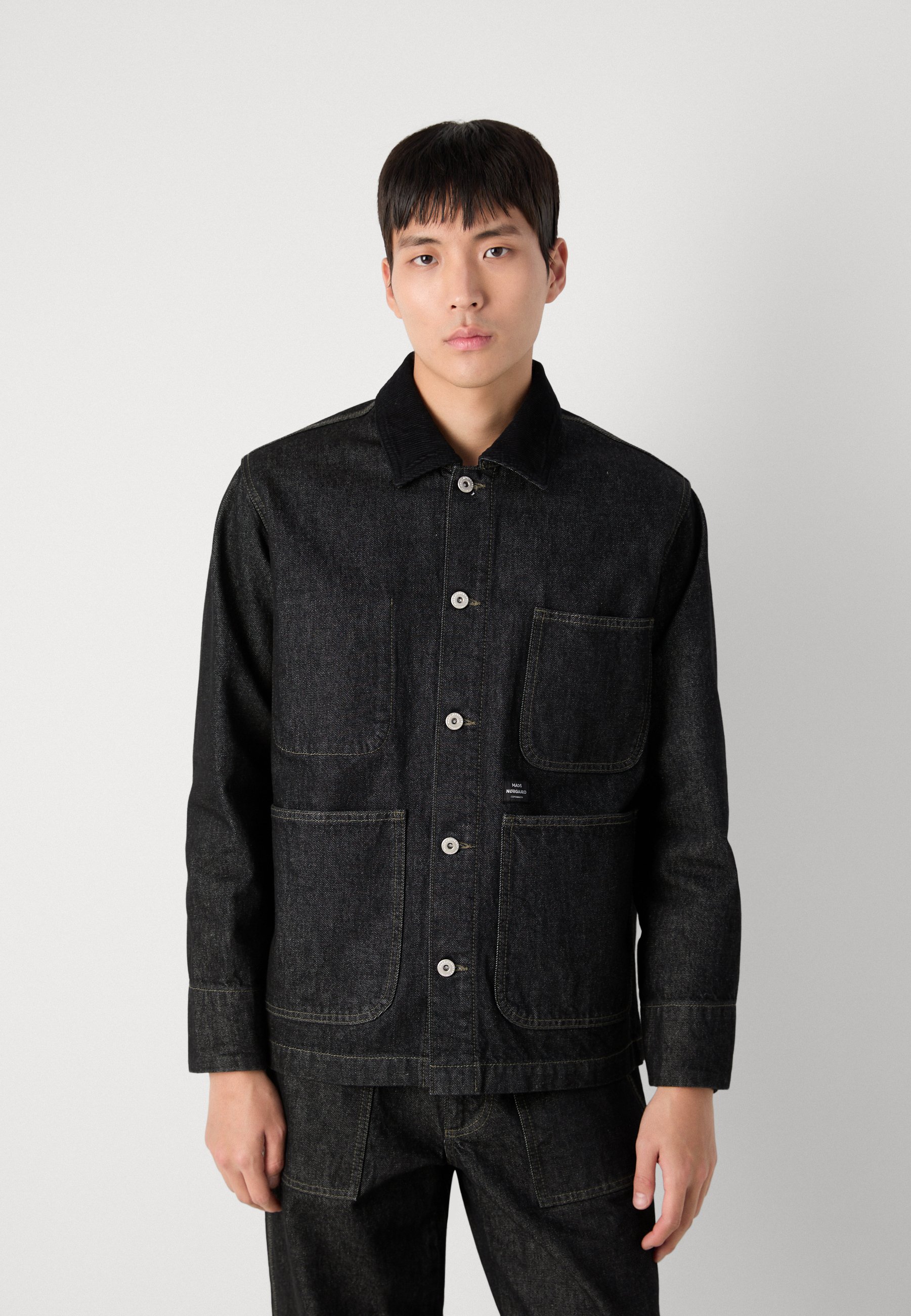 Mads Nørgaard ARIZONA CHORE JACKET - Denim jacket - black