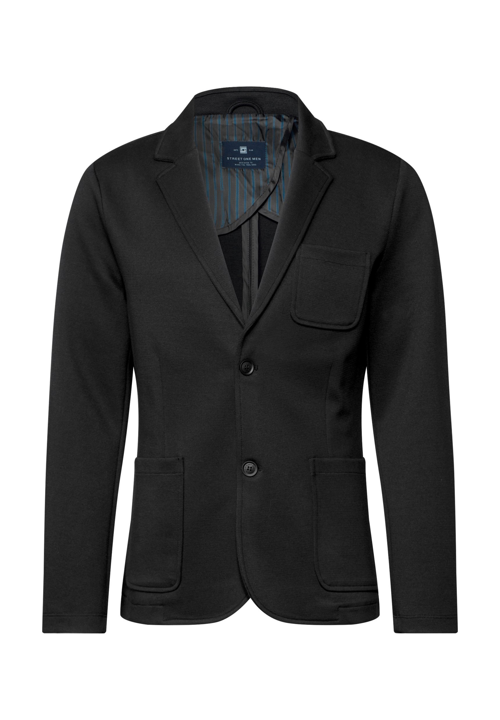 Street One MEN MIT STRUKTUR - Blazer jacket - schwarz/black - Zalando