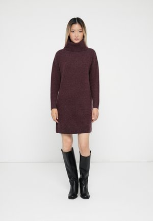 VIHANNA ROLLNECK DRESS - Gebreide jurk - fig