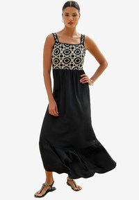 Lipsy CAMI HOLIDAY SHOP - REGULAR FIT - Maksi garuma kleita - black white