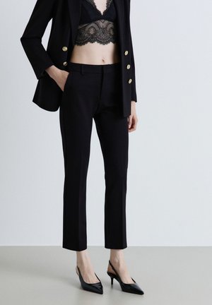 Calliope, PANTALONE LUNGO TINTA UNITA - Pantaloni - ultrablack