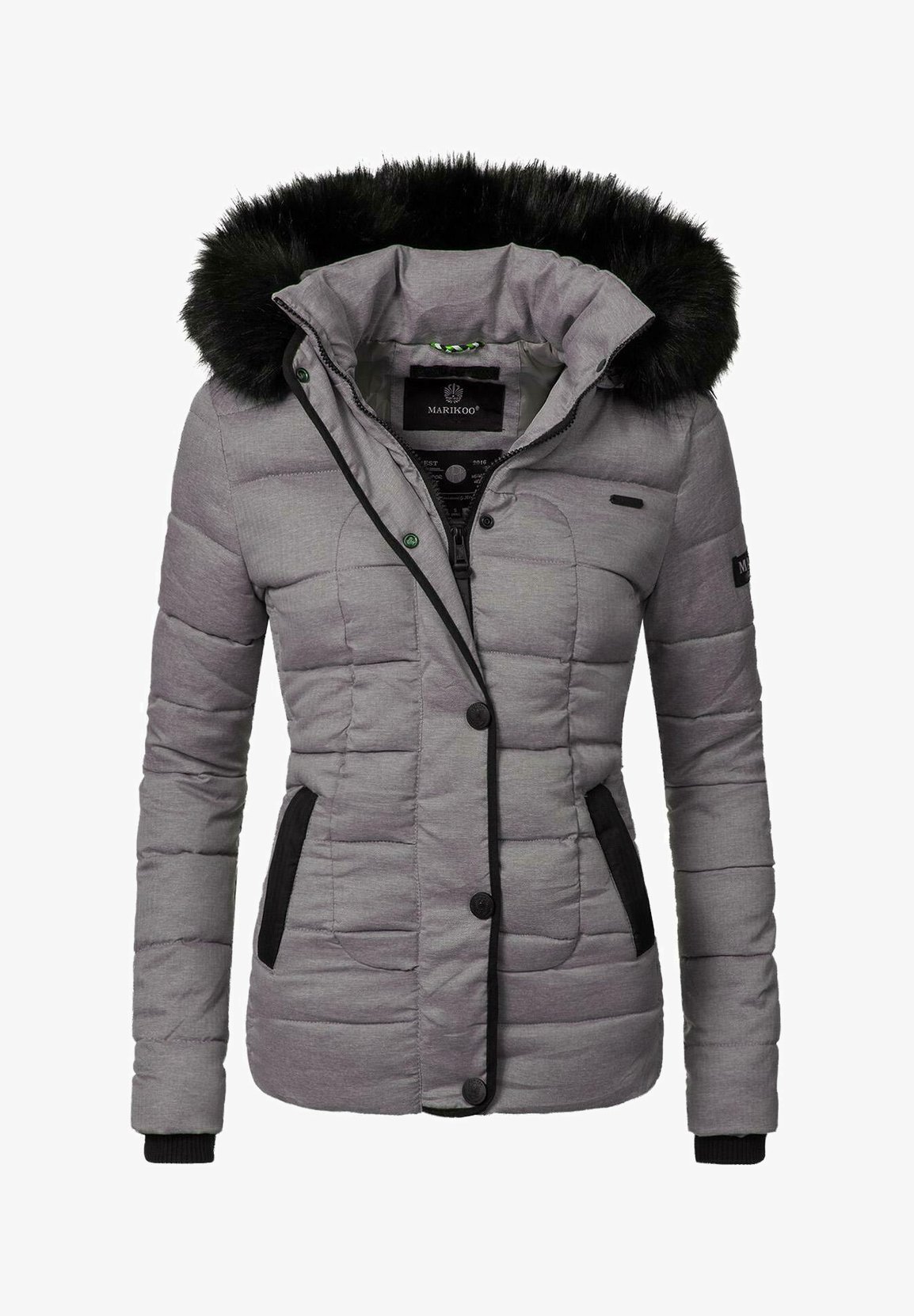 Marikoo UNIQUE Winter jacket grey/mottled light grey Zalando