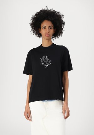 Karl Lagerfeld Jeans SHIBORI TEE - Print T-shirt - black