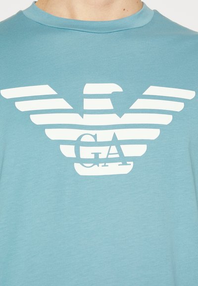 Emporio Armani T-shirt estampada - azzurro