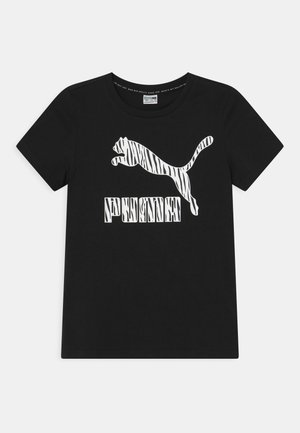 CLASSICS SUMMER ROAR LOGO TEE UNISEX - Print T-shirt - puma black