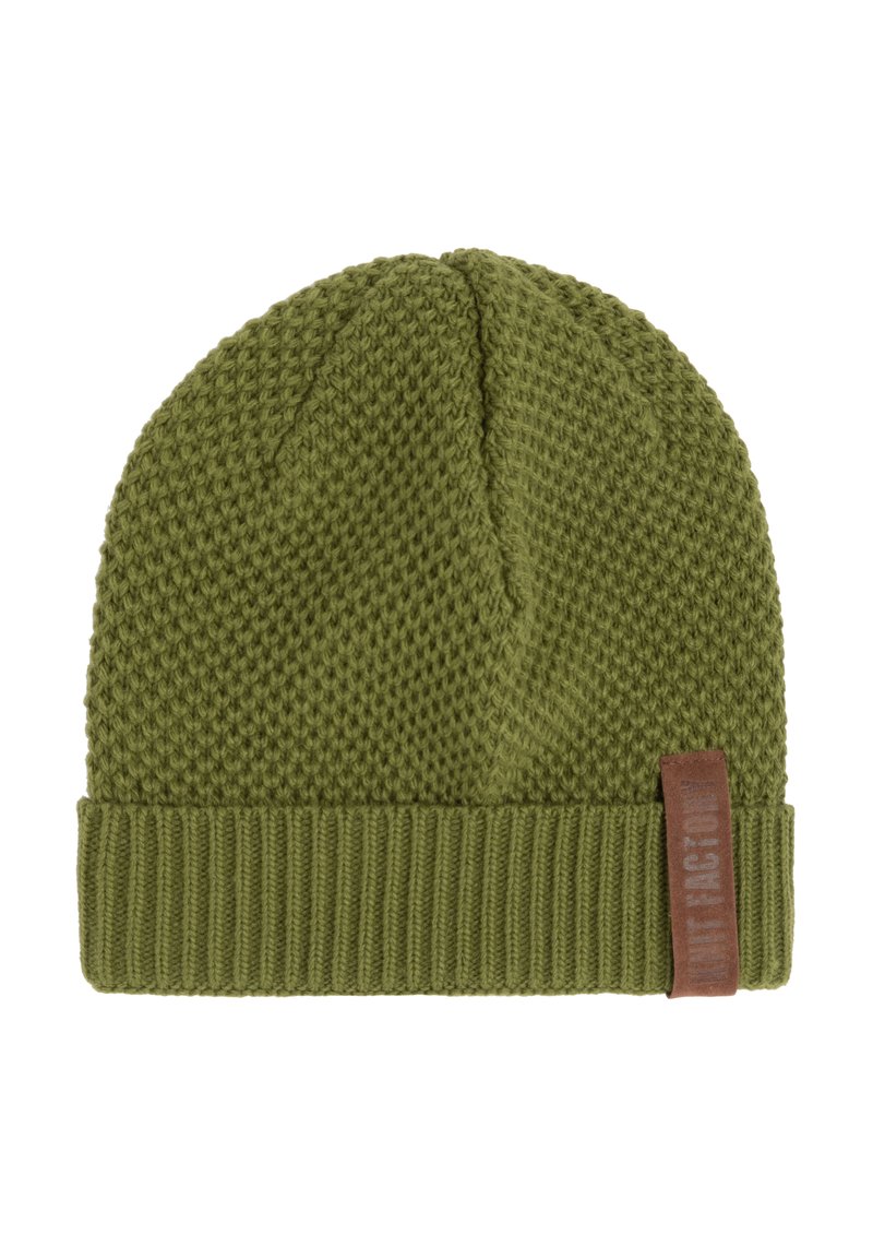 Knit Factory JAZZ - Muts - moss green