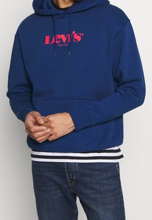 Mikina s kapucí - dark blue