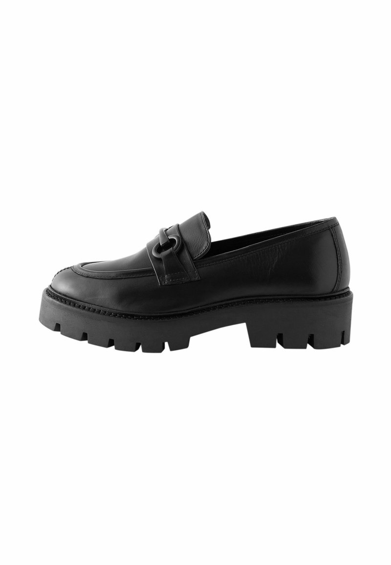 Next Loaferit/pistokkaat - metallic black