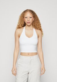 Hollister Soft Stretch Seamless Fabric Halter Top Top bright