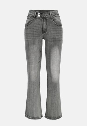Even&Odd, LOW RISE SLIM FIT BOOTCUS - Jean bootcut - grey denim
