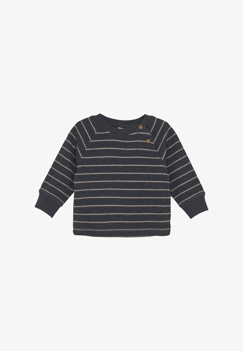 EN FANT LONG SLEEVES STRIPE - Stickad tröja - ebony