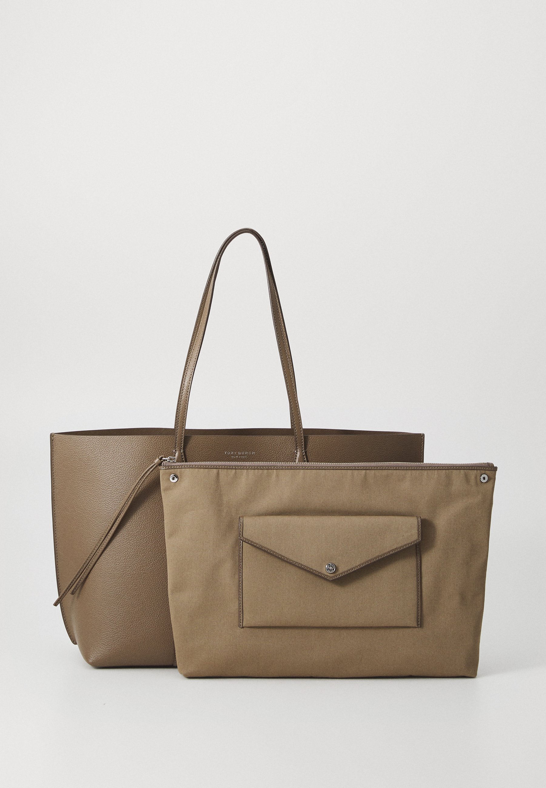 Tory Burch PERRY TOTE - Tote bag - wild mushroom/multi