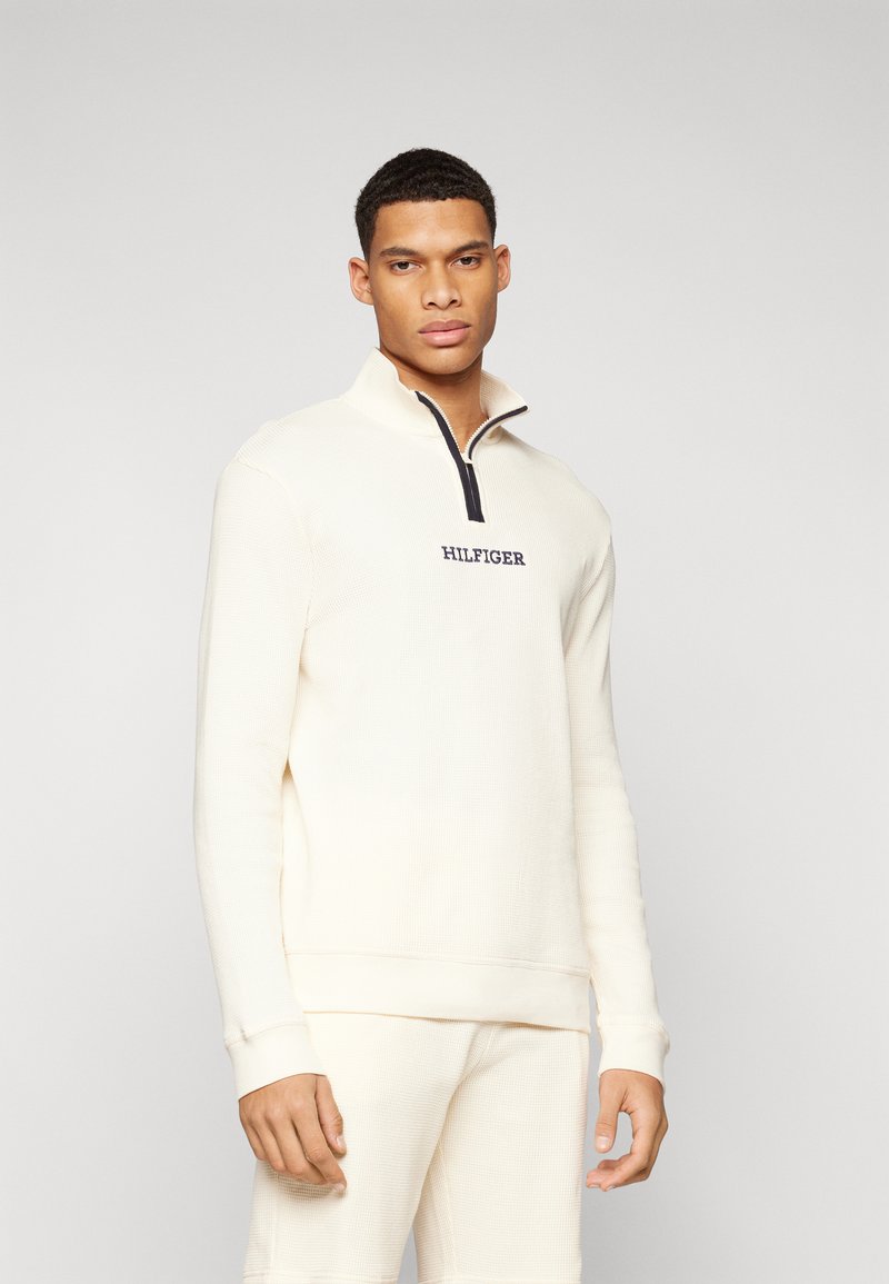 Tommy Hilfiger MONOTYPEHALF ZIP - Pyjamasöverdel - calico