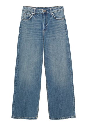 MID-RISE - Baggy jeans - dark blue denim