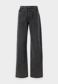 Noisy May NMJANNEL LOOSE - Relaxed fit jeans - black denim