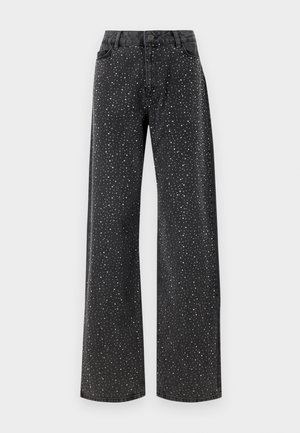 Noisy May NMJANNEL LOOSE - Relaxed fit jeans - black denim