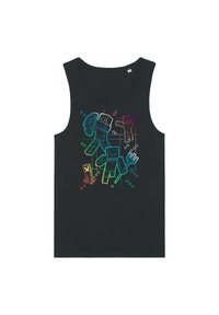Henry Tiger MINECRAFT GRADIENT LINES TANK - Top - black