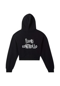 Terranova CROP PESANTE CON E SCRITTE - Felpa con cappuccio - nero