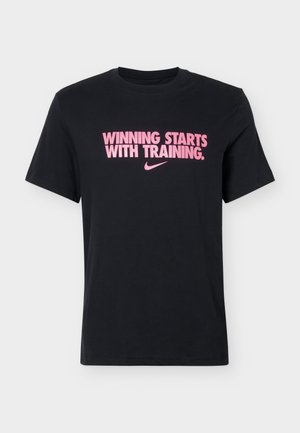 Nike Performance, T-Shirt sport - black/hyper pink