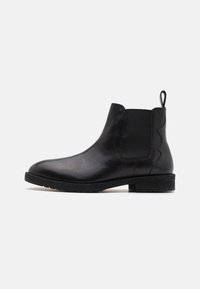 LEATHER - Klasické členkové čižmy - black