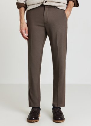 Stoffhose - beige scuro