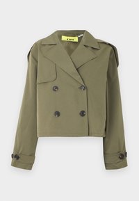 JXCARLIE SHORT TRENCHCOAT - Καμπαρντίνα - dusty olive
