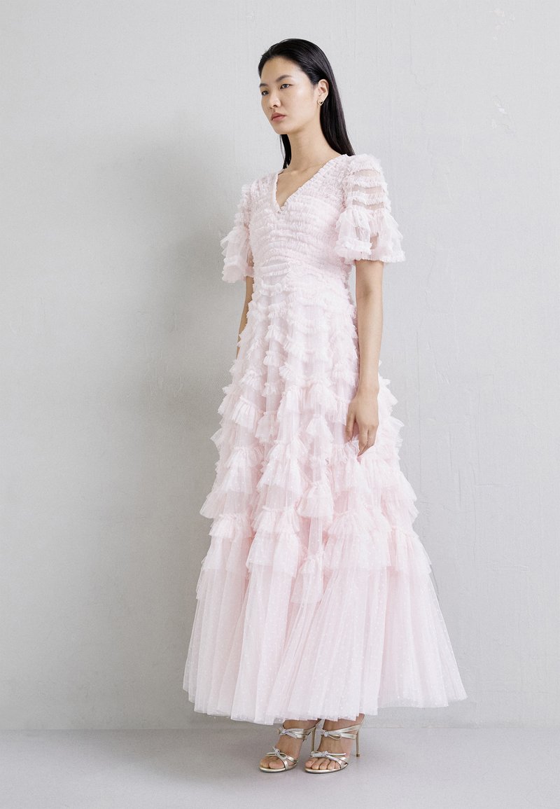 Needle & Thread PHOENIX V NECK GOWN - Occasion wear - peony pink