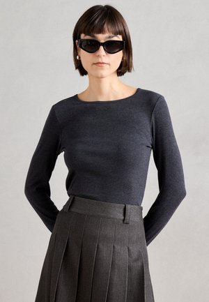 LONG SLEEVE - Langarmshirt - night grey melange